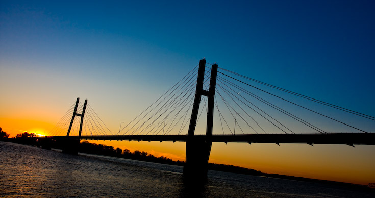 Mississippi Sunset || Canon40d/EF17-55/F2.8EFS@17 | 1/100s | f5 |  ISO100 | tripod