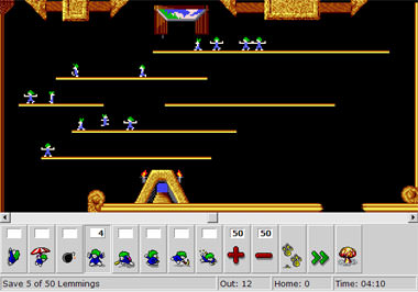 lemmings screen shot