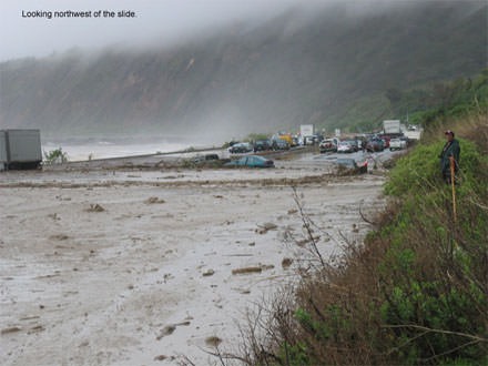 highway 101 under mud