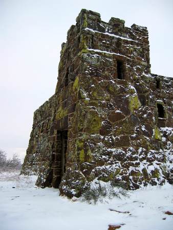 Coronado castle in the snow