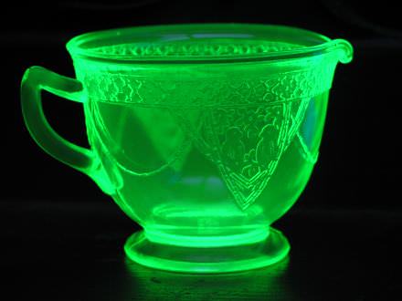 uranium glass creamer