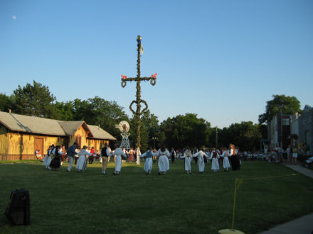 dancing around the maypole