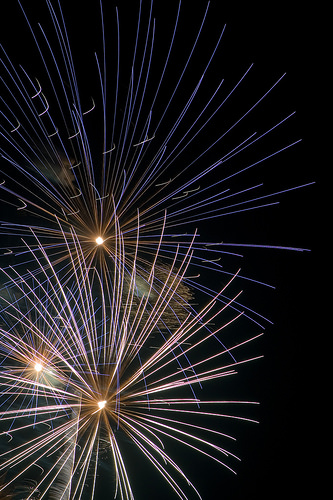 Lindsborg fireworks,  July 4th