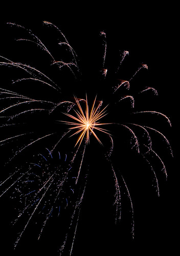 Lindsborg fireworks,  July 4th