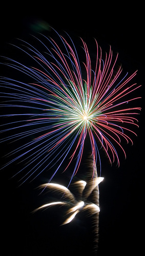 Lindsborg fireworks,  July 4th