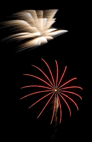 Lindsborg fireworks,  July 4th