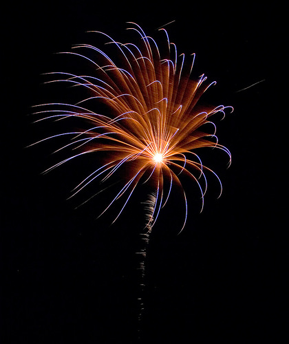 Lindsborg fireworks,  July 4th