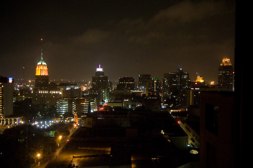 San Antonio at night