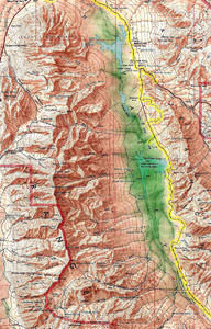 GPS track overlay on Death Valley map