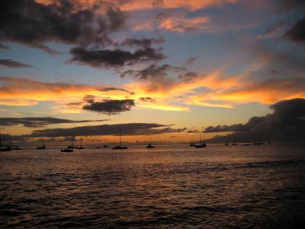 Lahaina sunset, 1 June 2004