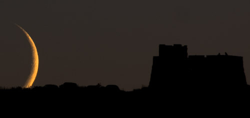 Coronado Heights sunset with moon and Venus