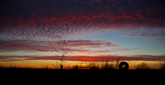 December sunset