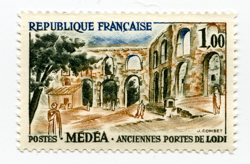 French 1961 tourism stamp