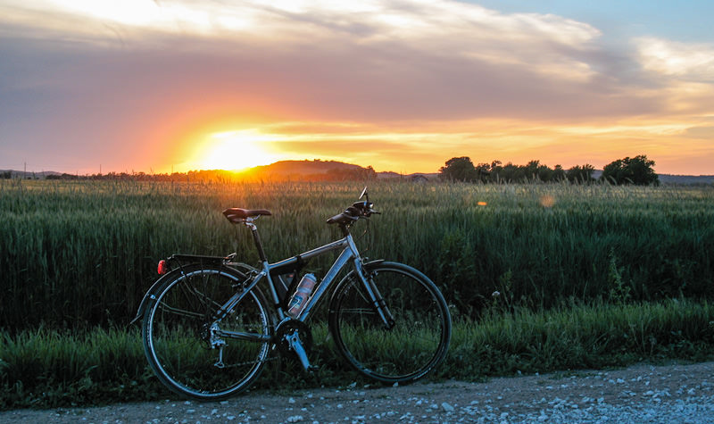 sunset bike