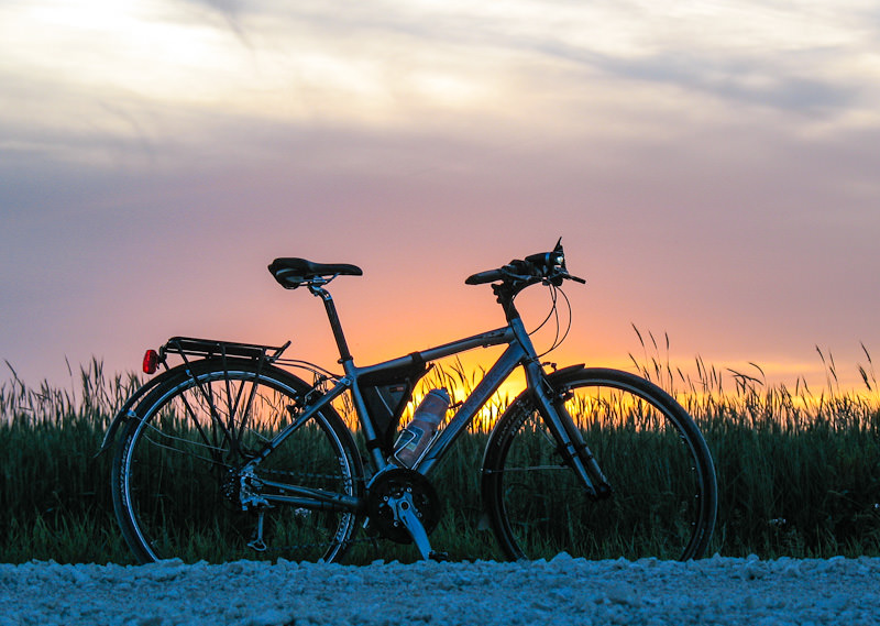 sunset bike