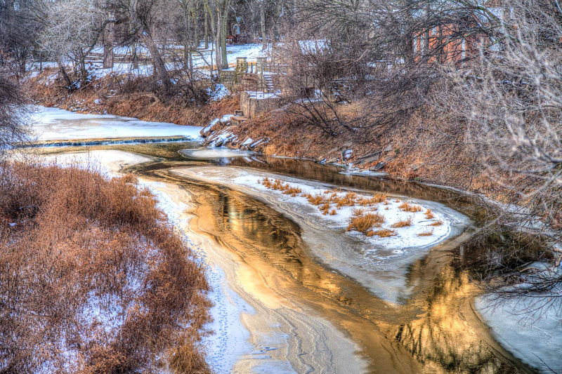 Lindsborg sunset Smoky Hill River