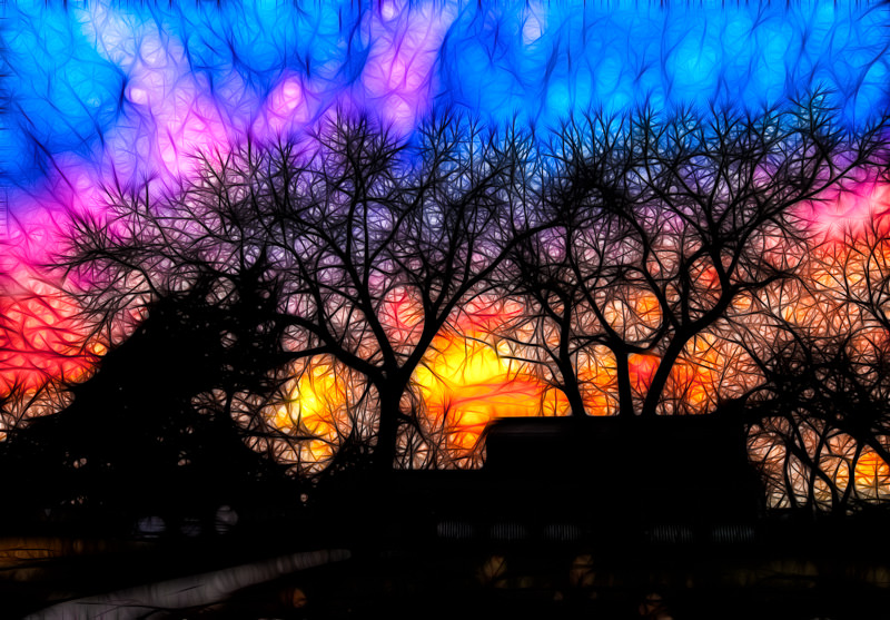 fractalius sunset