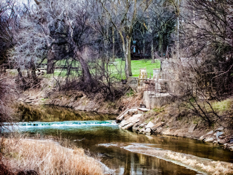 Smoky Hill River dam