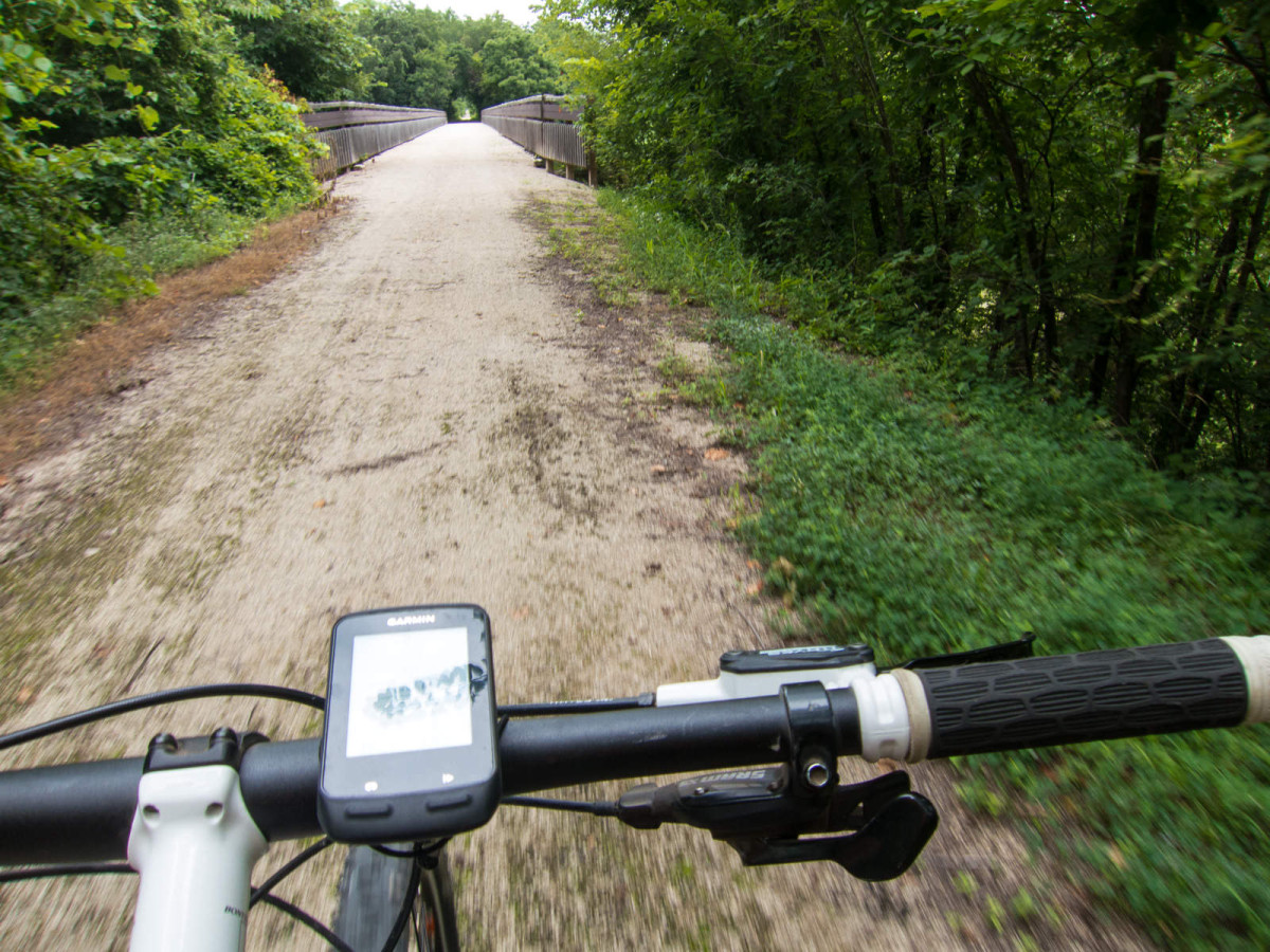Prairie Spirit Trail, View from a Bike