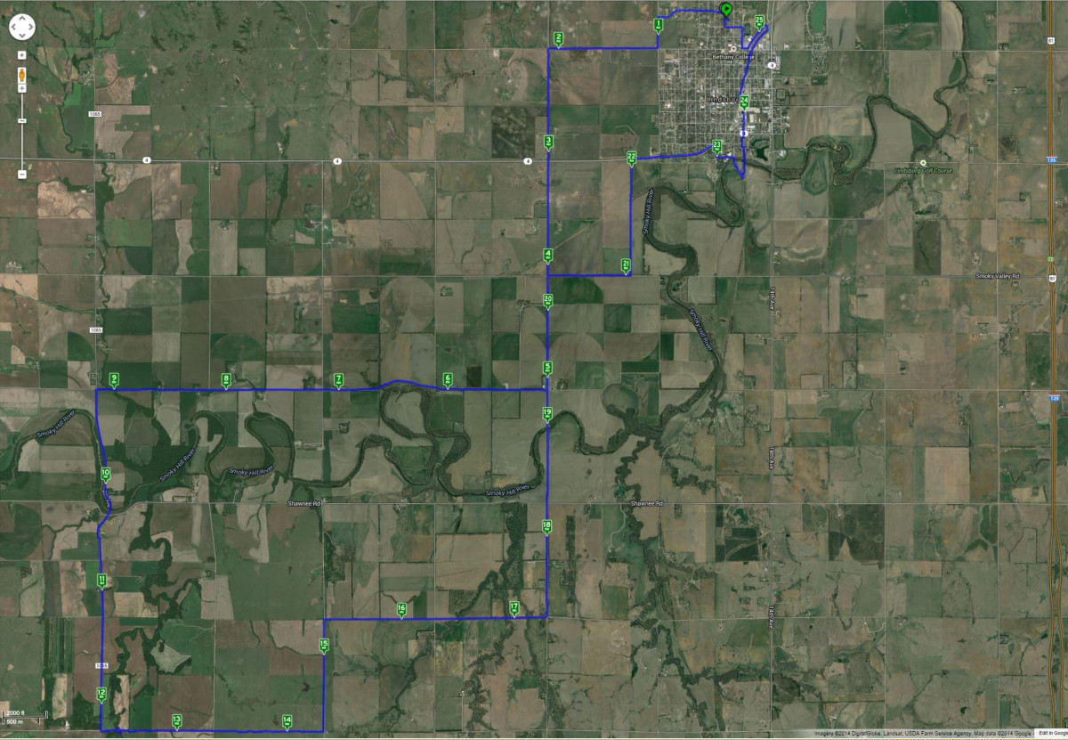 25 Miles SW of Lindsborg