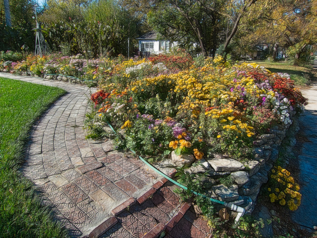 Lindsborg Fall Colors -- Fractalius version