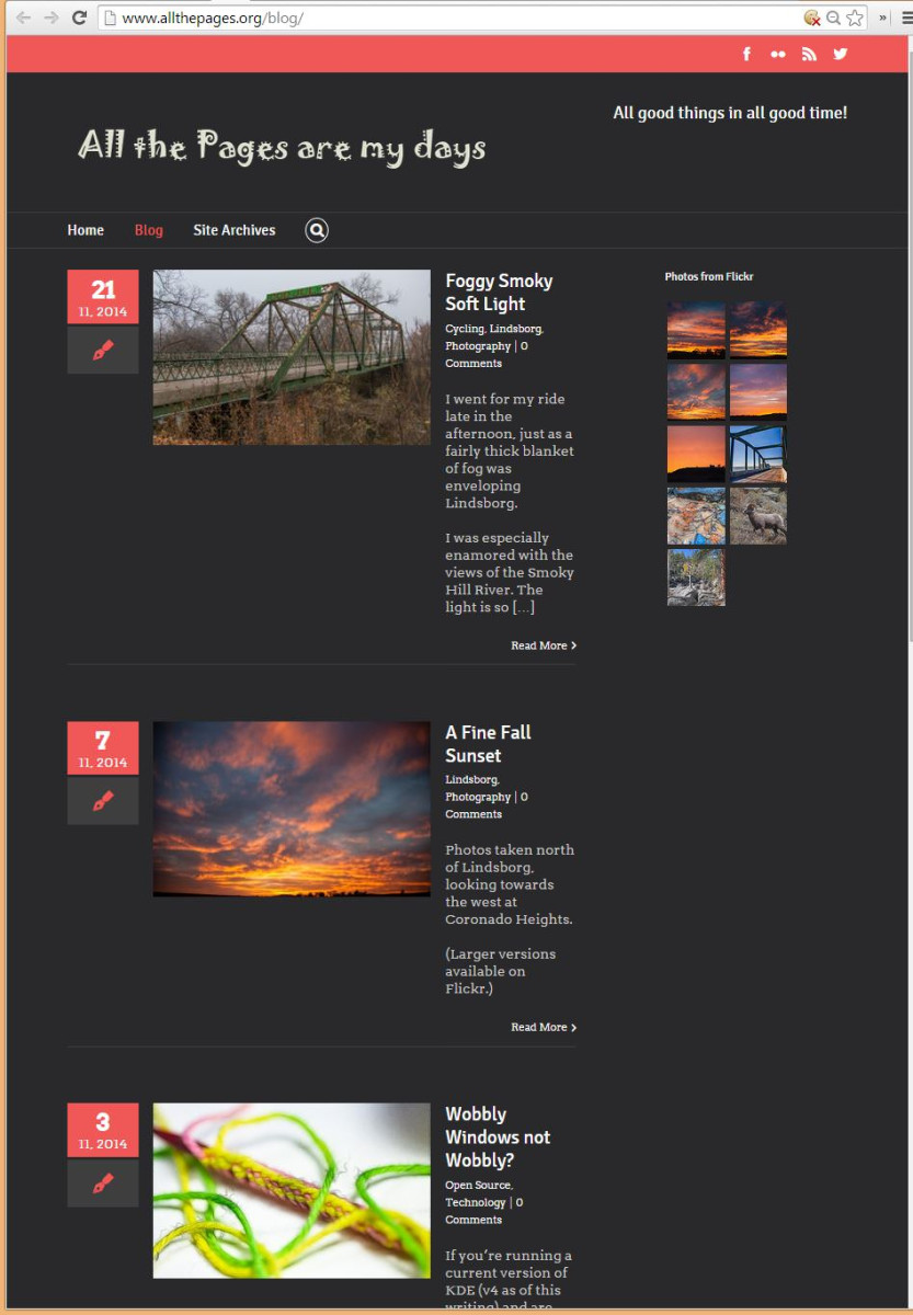 All the Pages: Brand New Look!