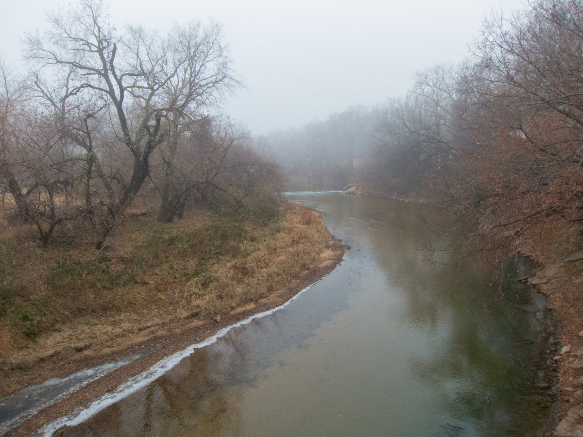 Foggy Smoky Hill River