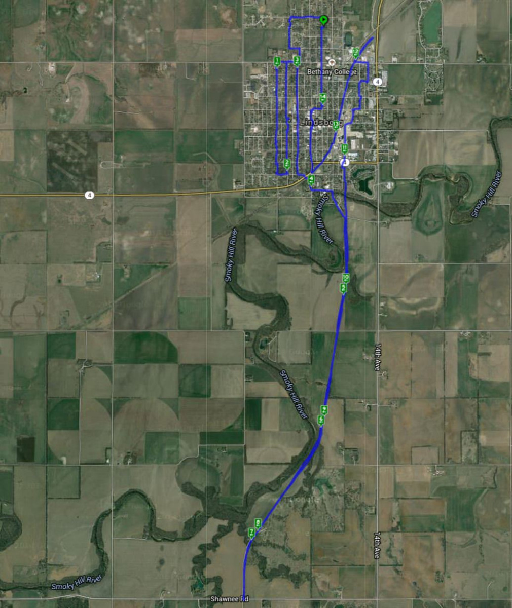 Map of the ride