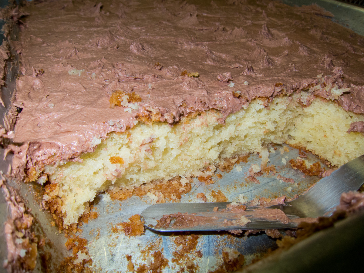 Coconut Cake with Chocolate Frosting