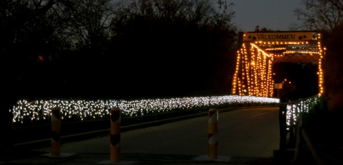 Holiday Lights on the Smoky Hill River Bridge