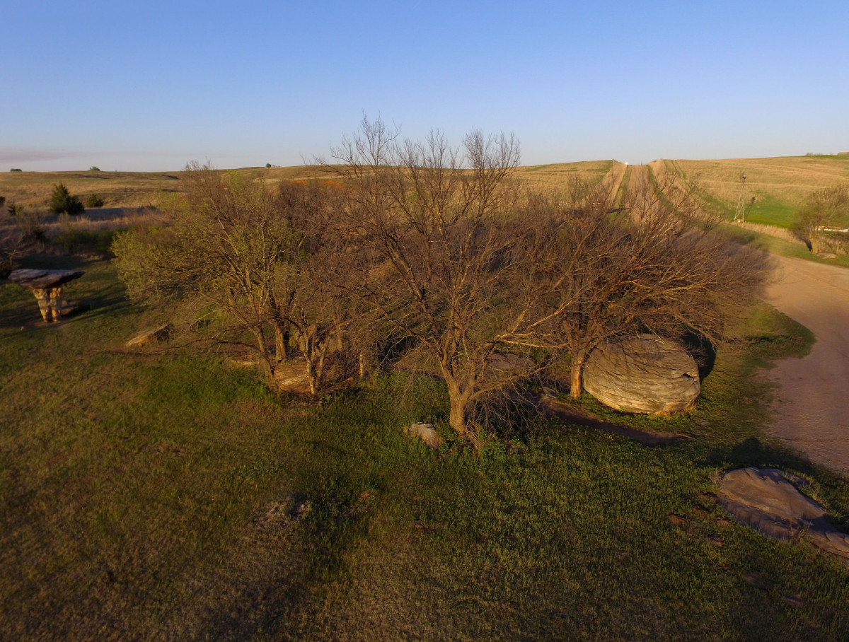 Above Mushroom Rock Park