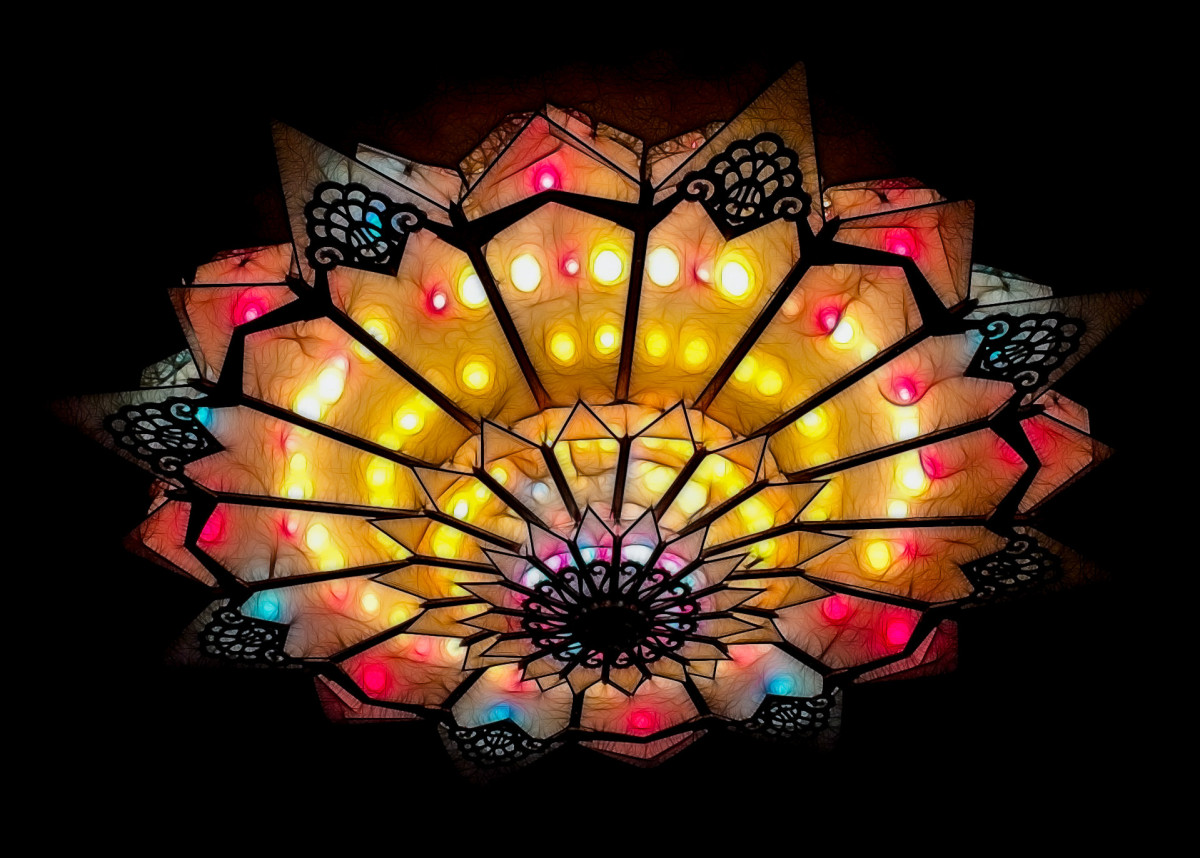Art Deco light, Stiefel Theater, Salina KS