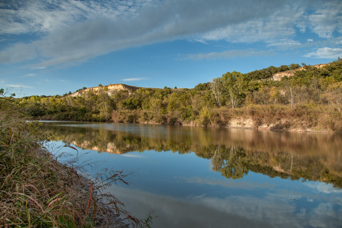 Cliffs along the Smoky Hill River