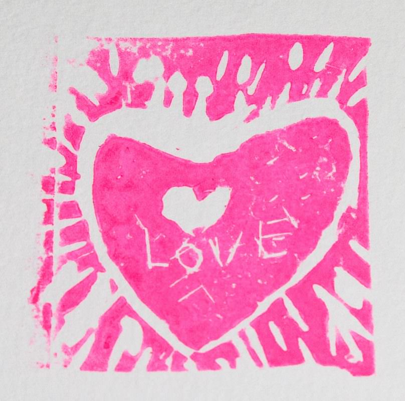 My First Linocuts - Hot Pink!