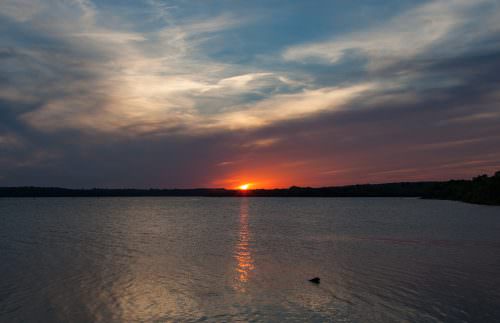 Clinton Lake Sunset