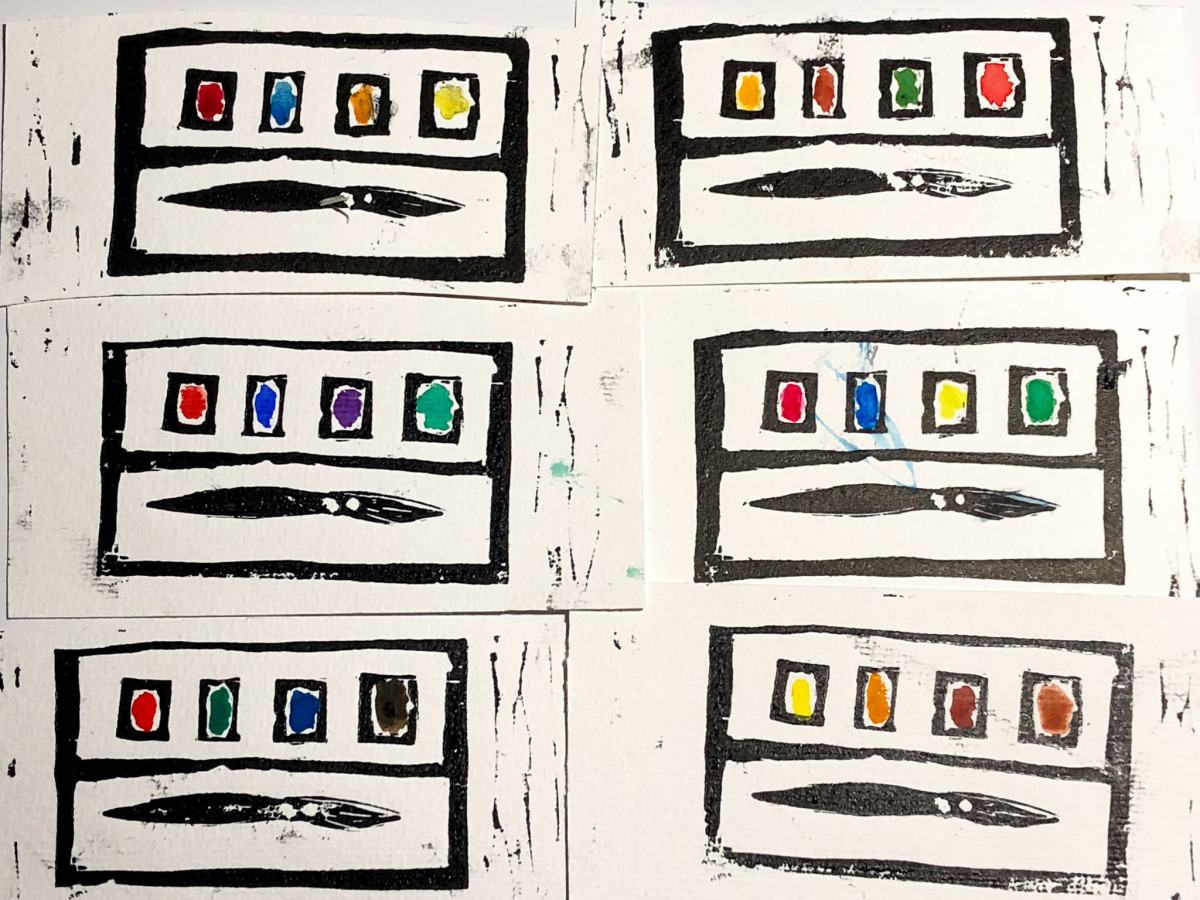 Lino Palette: Series of 6 Prints