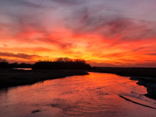 Sunset over the Platte River