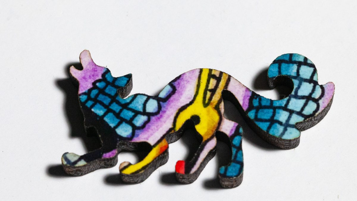 Bison Puzzle Whimsy -- Coyote