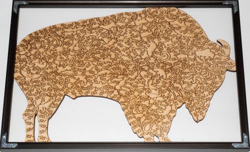 Bison Puzzle: Framed! (rear view)