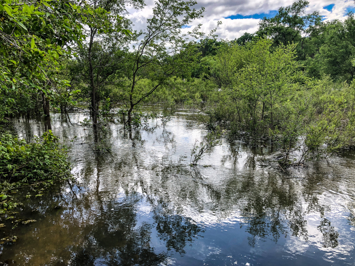 Kanopolis Spillway after heavy rains