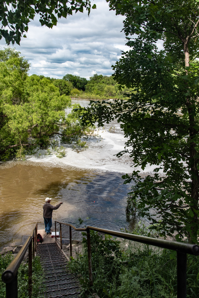 Kanopolis Spillway after heavy rains