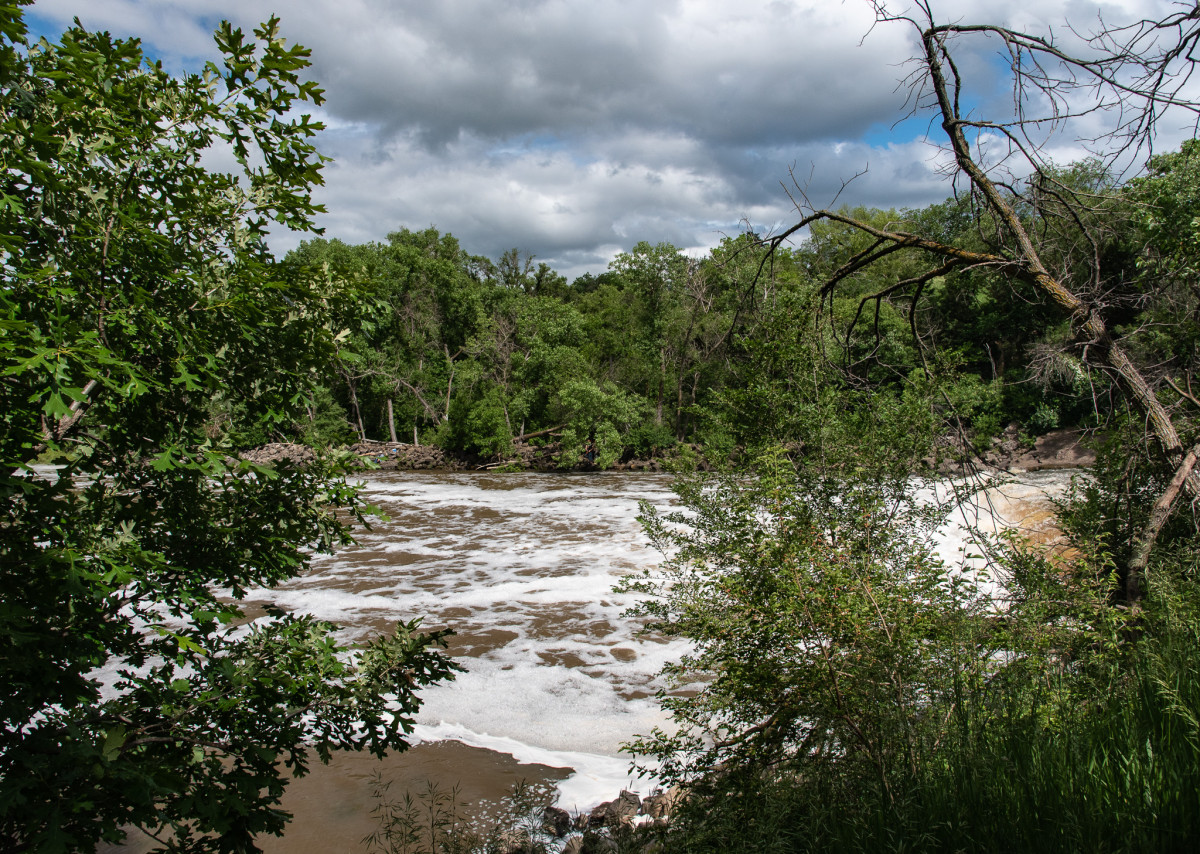 Kanopolis Spillway after heavy rains