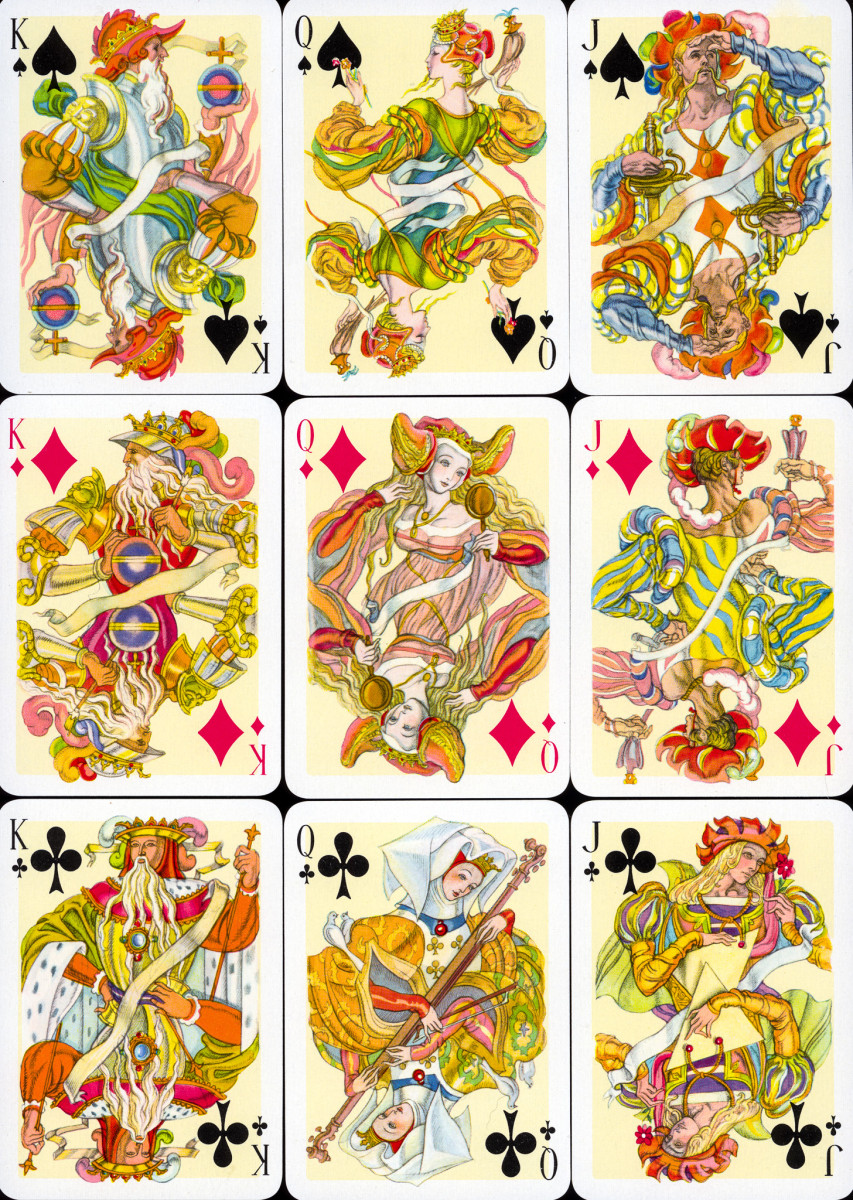 Tejada cards, spades, diamonds and clubs