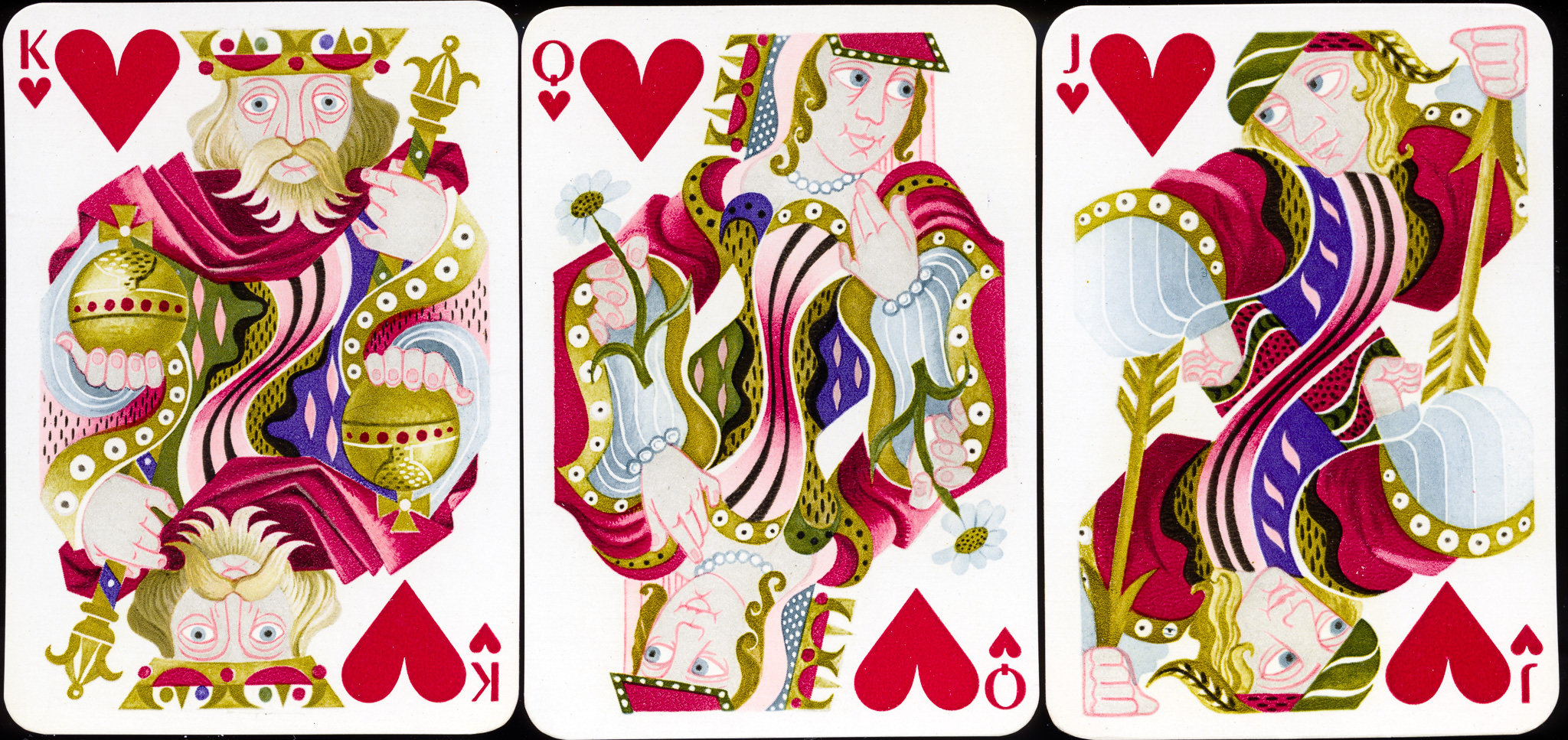 Double Deck Draeger-Freres Hermes Playing Cards, Cassandre Designs,  Second Edition, c.1950