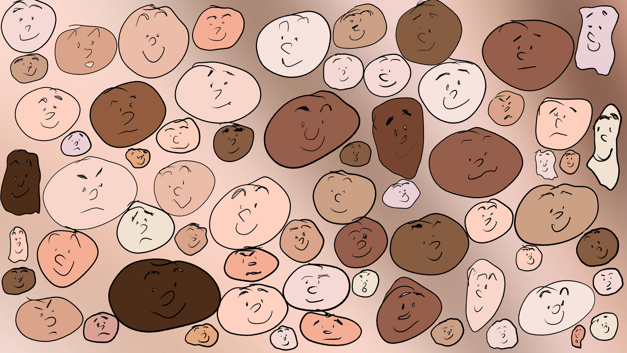 People of Earth: skin tones