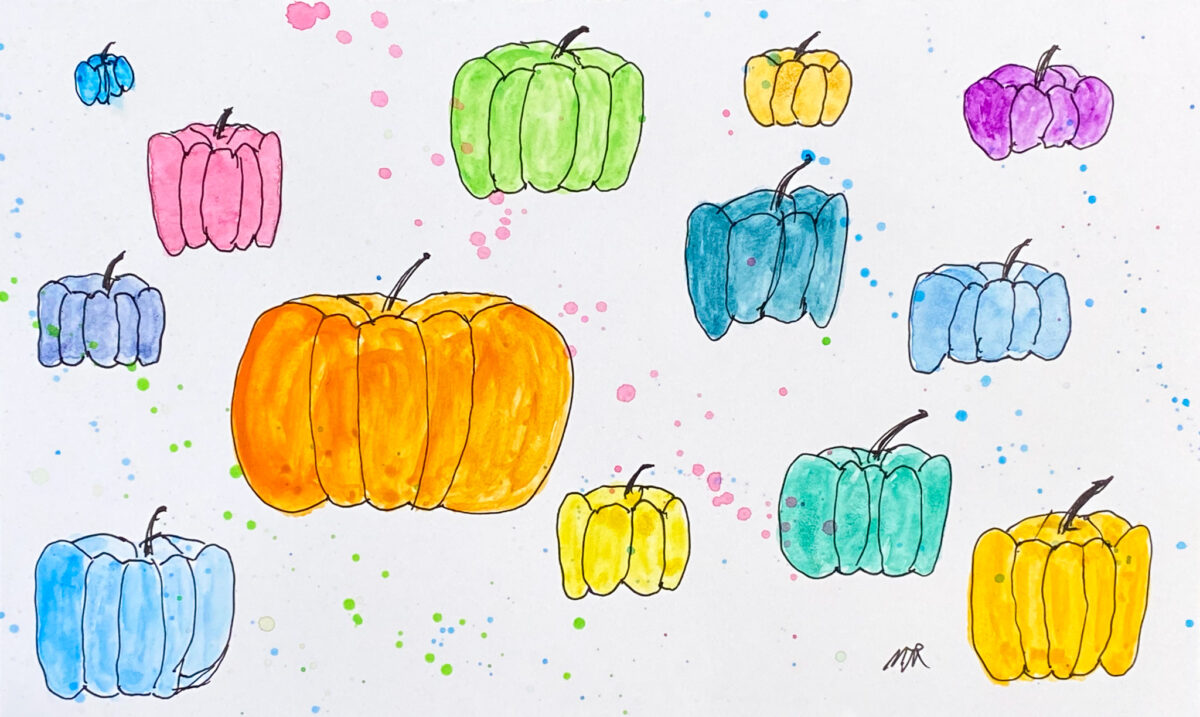 Inktober Day 31 - Pumpkins