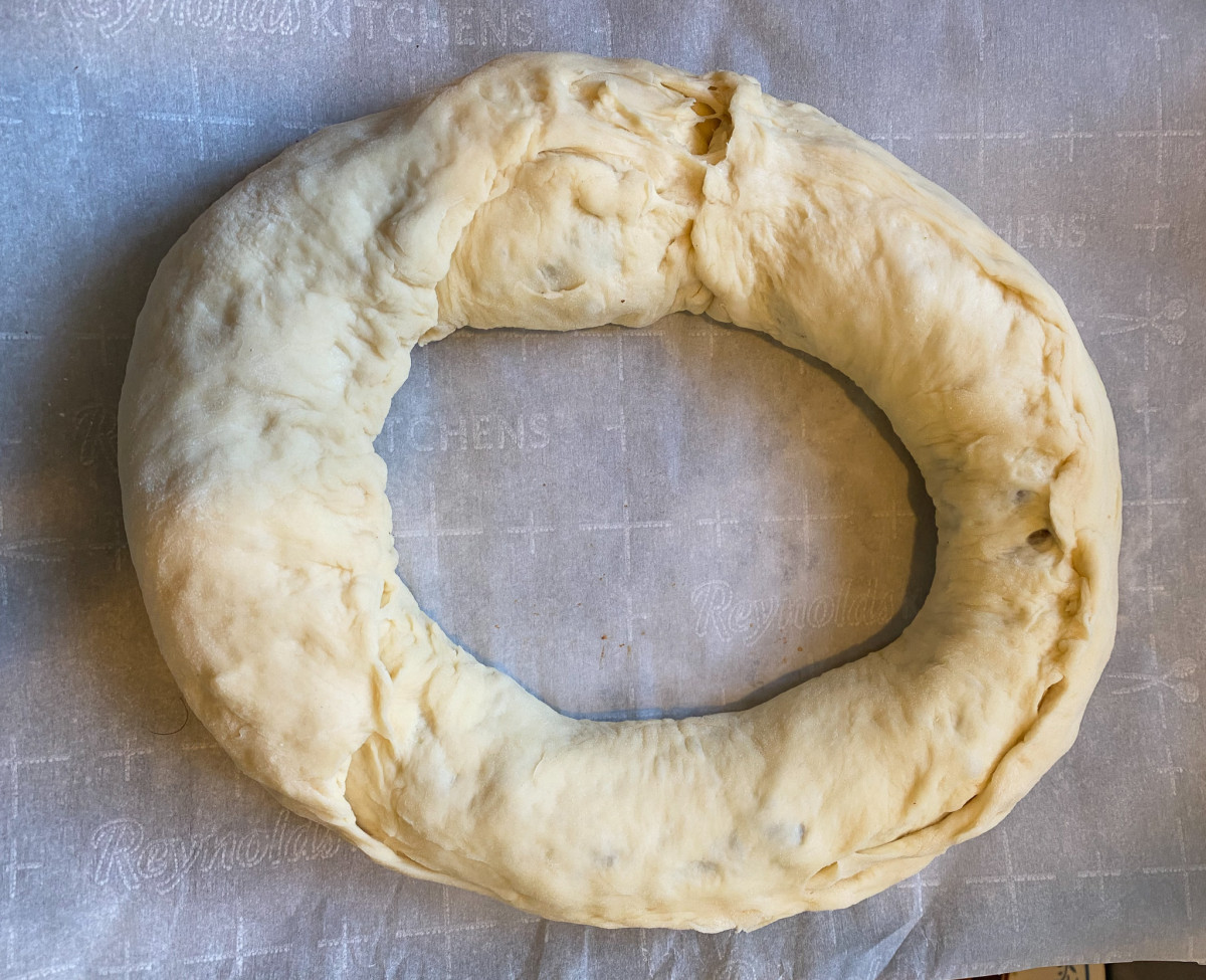 Swedish Tea Ring -- just formed