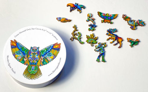 Liberty Puzzle - Horned Owl - Overview