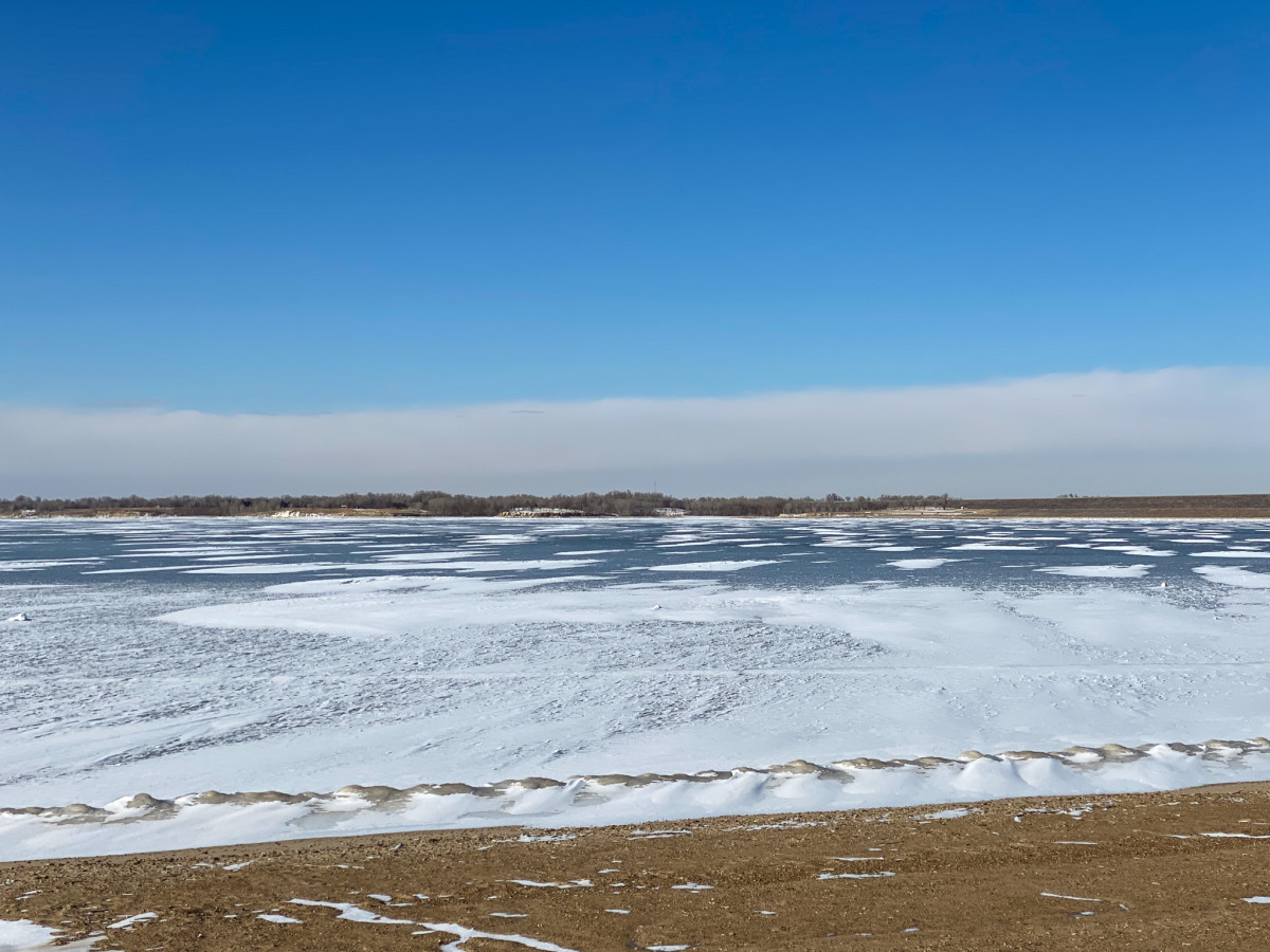 South shore, Kanopolis Lake, looking northeast