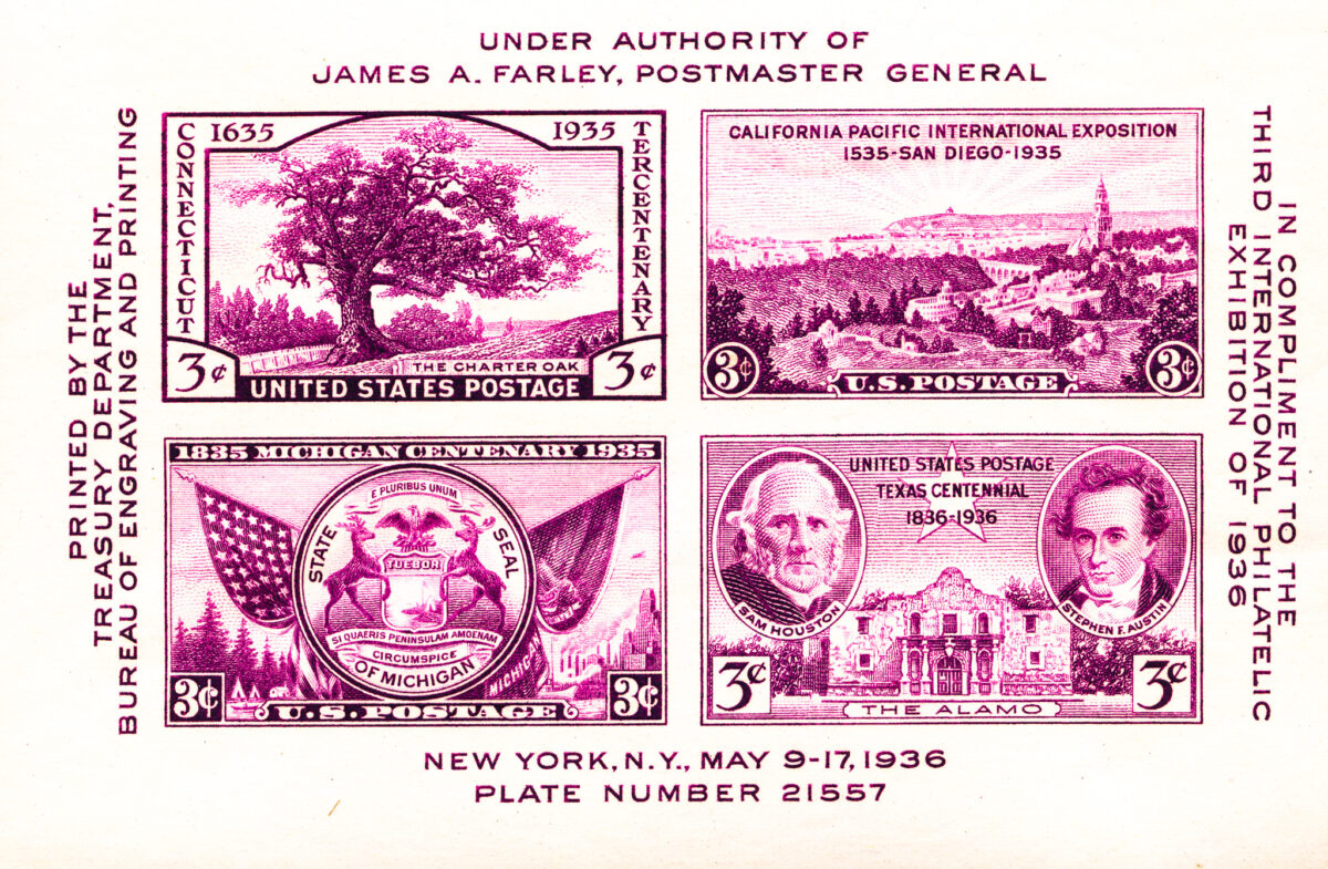 Farley - 3rd International Philatelic Exhiibition - 1936